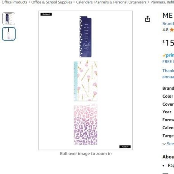 Happy Planner Dashboard Glam Girl 3 Piece Set (BRAND NEW) - Picture 5 of 5